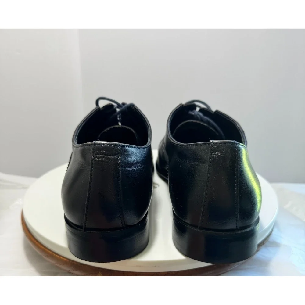 Vintage Foundry Co. Leather Business Career Cap Toe Oxfords Men 10 Midnight Navy